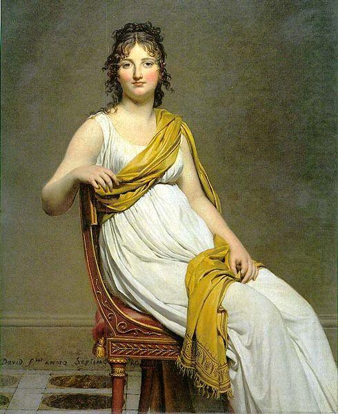 Jacques-Louis  David Madame Raymond de Verninac china oil painting image